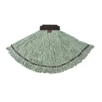 image of Rubbermaid 1924815 Maximizer Microfiber Wet Mop Head, Medium Green, Non‑Bacterial, 100 Washes