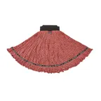 image of Rubbermaid 1924817 Maximizer Microfiber Wet Mop Head, Medium Red, Looped End, 100 Washes, USA Made