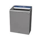 image of Rubbermaid 1961508 Metal Recycling Receptacle / Container