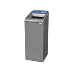 image of Rubbermaid 1961615 Metal Recycling Receptacle / Container