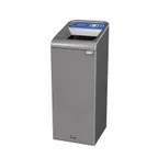 image of Rubbermaid 1961616 Metal Recycling Receptacle / Container