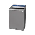 image of Rubbermaid 1961629 Metal Recycling Receptacle / Container