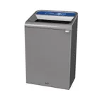 image of Rubbermaid 1961630 Metal Recycling Receptacle / Container