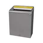 image of Rubbermaid 1961682 Metal Recycling Receptacle / Container