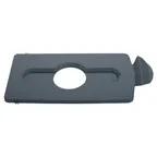 image of Rubbermaid 2007897 Lid Insert, 16-1/2" L x 8" W x 1/2" H, Gray Poly, Fits 23 Gallon Containers