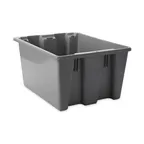 image of Rubbermaid FG172100GRAY Tote Box