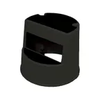 image of Rubbermaid FG252300BLA Step Stool, 16" Base x 13-1/2" Height, 350 lb Capacity, Plastic, Casters