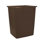image of Rubbermaid FG256B00BRN Outdoor/Indoor Trash Receptacle