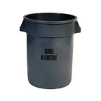 image of Rubbermaid FG263256GRAY Commercial Trash Can / Container