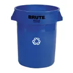 image of Rubbermaid FG263273BLUE Plastic Recycling Receptacle / Container