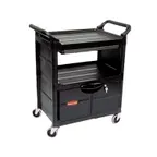image of Rubbermaid FG345700BLA Utility/Bussing Cart