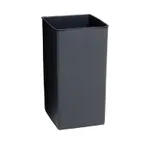 image of Rubbermaid FG356400GRAY 50-Gal Trash Can, Rigid Liner, Gray Plastic, 18-5/8" Sq x 34" H - Made in USA