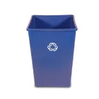 image of Rubbermaid FG395873BLUE Plastic Recycling Receptacle / Container