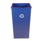 image of Rubbermaid FG395973BLUE Plastic Recycling Receptacle / Container
