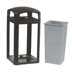 image of Rubbermaid FG397500BLA Outdoor/Indoor Trash Receptacle