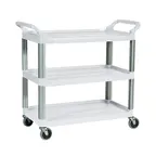 image of Rubbermaid FG409100OWHT Utility/Bussing Cart