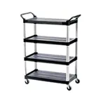 image of Rubbermaid FG409600BLA Utility/Bussing Cart