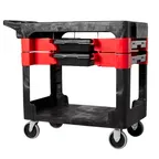 image of Rubbermaid FG618000BLA Utility/Bussing Cart