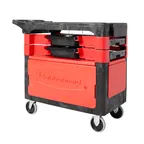 image of Rubbermaid FG618088BLA Utility/Bussing Cart