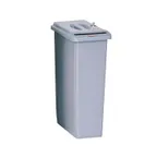image of Rubbermaid FG9W1500LGRAY Slim Jim Doc Container, 23-Gallon, 20" x 11" x 31" Light Gray Key-Lock Lid