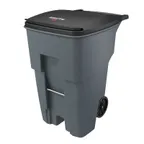 image of Rubbermaid FG9W2200GRAY Mobile Trash Receptacle