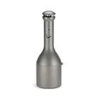 image of Rubbermaid FG9W3300ATPWTR Smoking Receptacle, 13" Pewter, 39", 1,200 Butts/Gal, Lockable Domed Top