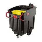 image of Rubbermaid FG9W7300BLA Mobile Trash Receptacle