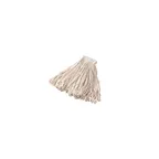 image of Rubbermaid FGE13800WH00 Wet Mop Head - 24 oz Cotton All‑Purpose Mop, White, Looped End - 1/Case