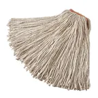 image of Rubbermaid FGF11900WH00 Wet Mop Head - 32 oz 4‑Ply Cotton, 1" White All‑Purpose Mop, Made in USA