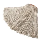 image of Rubbermaid FGF51800WH00 Wet Mop Head - 24 oz 1" Band, 4‑Ply Cotton/Rayon, All‑Purpose, Made in USA
