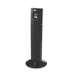 image of Rubbermaid FGR93400BK Smokers Tower, 42-4/5" Height, Steel Black, Uni-Koat Finish - 1/Each