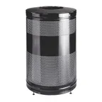 image of Rubbermaid FGS55ETBKPL Metal Recycling Receptacle / Container