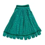 image of Rubbermaid FGT81206GR00 Tube Mop, Medium 1" Green Microfiber Head, Fits All Wet Mop Handles