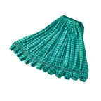 image of Rubbermaid FGT81306GR00 Web Foot Tube Mop, Large 1" Headband, Continuous Filament Microfiber, Green