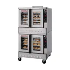 image of Blodgett ZEPH-200-G DBL Double Deck Full Size Gas Convection Oven w/ Bakery Depth, 120.000 BTU
