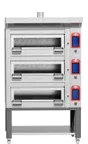 image of EMPERO EMP.GF-125-TRIPLE 65" Electric Pizza Bake Oven with 3 Decks & Legs - 208V / 33,75kW