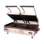 image of Star PSC28I Double Cast Iron Sandwich Grill with Smooth Plates, Manual Controls - 208/240V