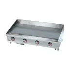 image of Star 548CHSF 48" Countertop Electric Griddle with Chrome Plate & Thermostatic Controls, 48" x 20.75"