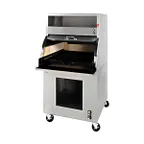 image of Montague Company 30A 30" Charcoal Charbroiler with Cast Iron Grid & Hood / 36" Deep