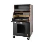 image of Montague Company 37F 36" Charcoal Charbroiler with Cast Iron Grid & Hood / 46" Deep