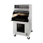 image of Montague Company 43F 42" Charcoal Charbroiler with Cast Iron Grid & Hood / 46" Deep