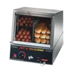image of Star 35SSA (Quick-Ship) Hot Dog Steamer with Juice Tray, 170 Hot Dogs & 18 Buns, Glass Doors