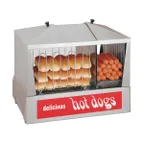 image of Star 35SSC (Quick-Ship) Hot Dog Steamer with Bun Warmer, 130 Hot Dogs & 40 Buns, Top Lid Access