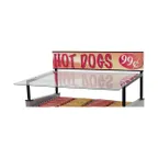 image of Star 45SG-G Grill-Max® Hot Dog Roller Grill Sneeze Guard, 24x28" Grills, Tempered Glass Canopy