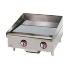 image of Star 524CHSF 24" Countertop Electric Griddle with Chrome Plate & Thermostatic Controls, 24" x 20.75"