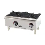 image of Star 602HWF Star-Max® 24" Countertop Gas Hotplate with (2) Burners & Manual Controls, 50.000 BTU