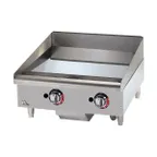 image of Star 624TCHSF 24" Countertop Thermostatic Gas Griddle, 1" Chrome Plate - 56.600 BTU