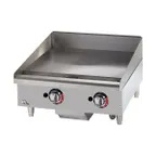 image of Star 624TSPF 24" Countertop Gas Griddle with Snap-Action Thermostat, 1" Thick Plate - 56.600 BTU