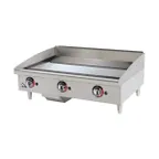 image of Star 636TCHSF 36" Star-Max® Countertop Thermostatic Gas Griddle, 1" Chrome Plate - 84.900 BTU