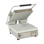 image of Star PGT14 Single Panini Sandwich Grill with Aluminum Grooved Plates, Manual Controls